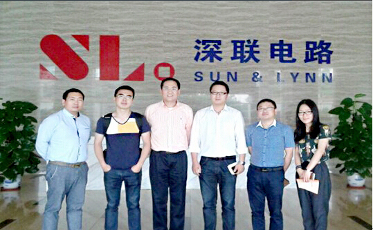 安防客戶海康威視來訪安防fpc廠家—贛州深聯(lián)